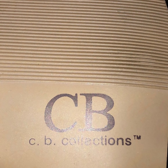 CB Collections Women’s Black Leather Sandals - Picture 8 of 8